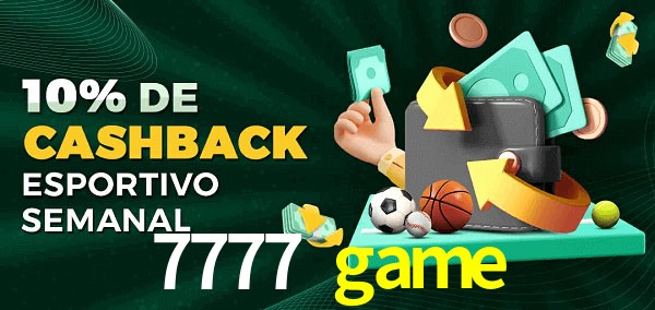 10% de bônus de cashback na 7777 game